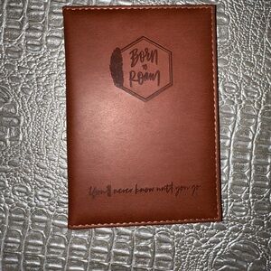 Brown Leather Passport Holder